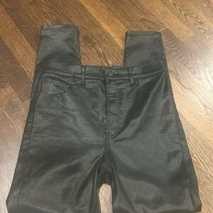 Express Black Coated Skinny Jeans